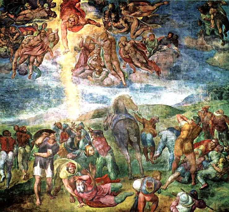 Michelangelo, Conversion of Saul 1542-5.jpg